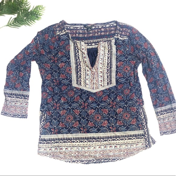 Lucky Brand Peasant top Size S - Picture 1 of 5